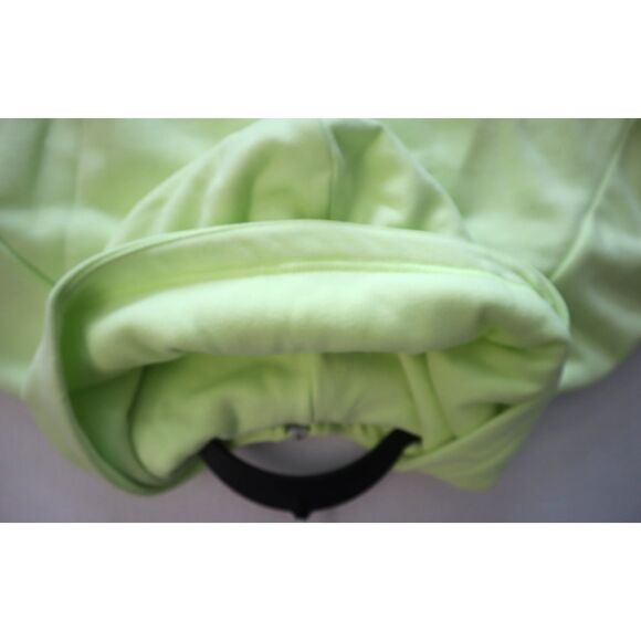 Athleta 473713062 Women Sz M Citron/Yellow Green Easy Fleece 1/2 Zip Hoodie - Picture 9 of 13